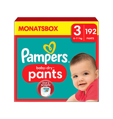 Windeln baby-dry™ Monatsbox Größe Gr.3 (6-11 kg) für Babys und Kleinkinder (4-18 Monate)