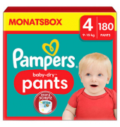 Windeln baby-dry™ Monatsbox Größe Gr.4 (9-15 kg) für Babys und Kleinkinder (4-18 Monate)