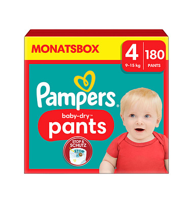Windeln baby-dry™ Monatsbox Größe Gr.4 (9-15 kg) für Babys und Kleinkinder (4-18 Monate)