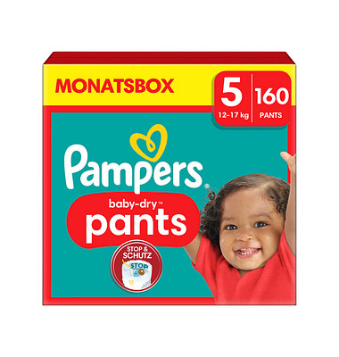 Windeln baby-dry™ Monatsbox Größe Gr.5 (12-17 kg) für Babys und Kleinkinder (4-18 Monate)
