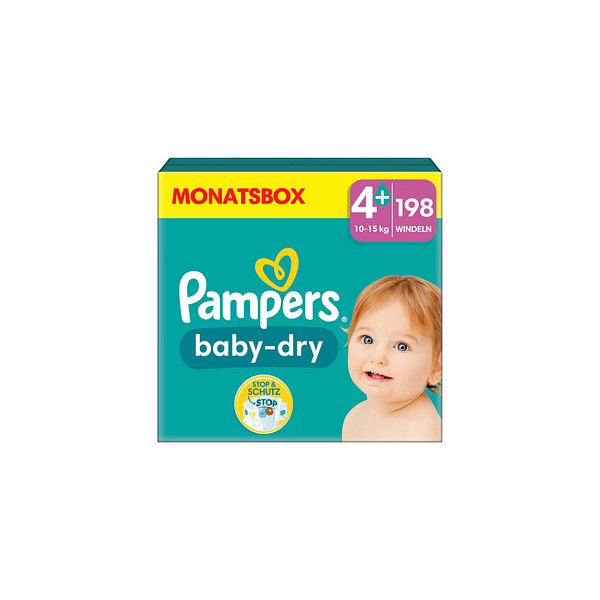 8006540785065 - Windeln baby-dry? Monatsbox Größe Gr4 (10-15 kg) für Babys und Kleinkinder (4-18 Monate) 8006540785065  198 Stück