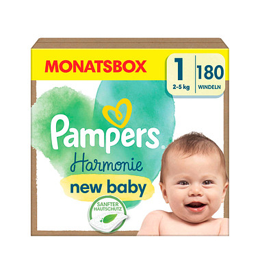 Windeln Harmonie™ Größe Gr.1 (2-5 kg) für Neugeborene (0-3 Monate)