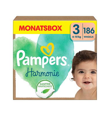 Windeln Harmonie™ Größe Gr.3 (6-10 kg) für Babys und Kleinkinder (4-18 Monate)