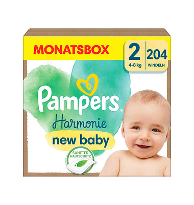 Windeln Harmonie™ Größe Gr.2 (4-8 kg) für Neugeborene (0-3 Monate)