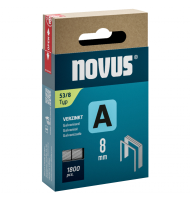 Tackerklammern Typ A 53/8, 042-0774, Stahldraht