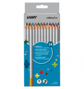 Farbstifte-Set colorplus, 1233469, farbig sortiert, dreikant, ergonomisch, Packung
