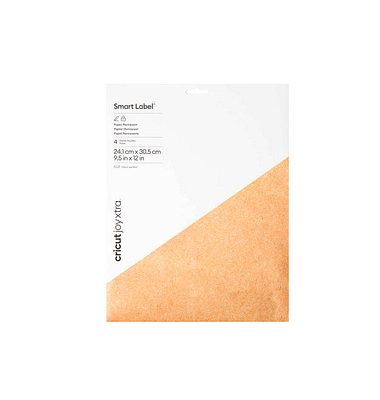 Joy Xtra Smart Label Papier für Schneideplotter braun 24,1 x 30,5 cm, 