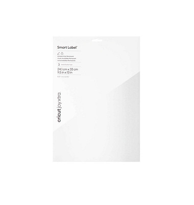 Joy Xtra Smart Label beschreibbare Vinylfolie permanent weiß 24,1 x 33,0 cm, 