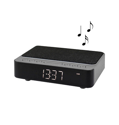 UR250SW Radiowecker schwarz