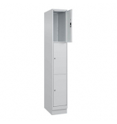 Schließfachschrank Classic PLUS lichtgrau 080020-103 S10009, 3 Schließfächer 30,0 x 50,0 x 195,0 cm