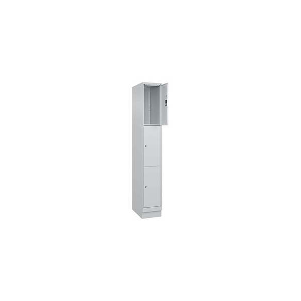 4066681682498 - Schließfachschrank Classic PLUS lichtgrau 080020-103 S10009 3 Schließfächer 300 x 500 x 1950 cm 4066681682498 C+P-Möbel 4066681682498 - Schließfachschrank Classic PLUS lichtgrau 080020-103 S10009 3 Schließfächer 300 x 500 x 1950 cm 4066681682498 C+P-Möbel