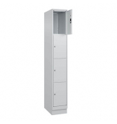 Schließfachschrank Classic PLUS lichtgrau 080020-104 S10009, 4 Schließfächer 30,0 x 50,0 x 185,0 cm