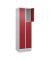 Schließfachschrank Classic PLUS lichtgrau, rubinrot 080020-203 S10001, 6 Schließfächer 60,0 x 50,0 x 195,0 cm