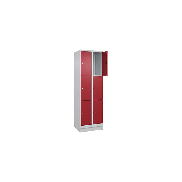 4066681683310 - Schließfachschrank Classic PLUS lichtgrau rubinrot 080020-203 S10001 6 Schließfächer 600 x 500 x 1950 cm 4066681683310 C+P- 4066681683310 - Schließfachschrank Classic PLUS lichtgrau rubinrot 080020-203 S10001 6 Schließfächer 600 x 500 x 1950 cm 4066681683310 C+P-