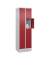 Schließfachschrank Classic PLUS lichtgrau, rubinrot 080020-204 S10001, 8 Schließfächer 60,0 x 50,0 x 185,0 cm