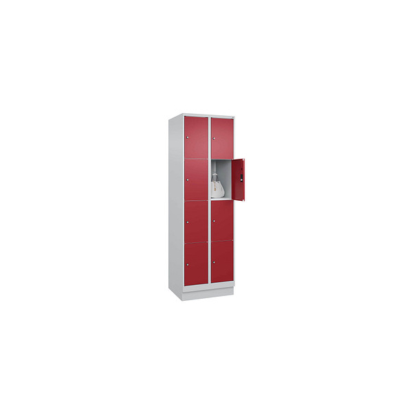 4066681683464 - Schließfachschrank Classic PLUS lichtgrau rubinrot 080020-204 S10001 8 Schließfächer 600 x 500 x 1850 cm 4066681683464 C+P- 4066681683464 - Schließfachschrank Classic PLUS lichtgrau rubinrot 080020-204 S10001 8 Schließfächer 600 x 500 x 1850 cm 4066681683464 C+P-