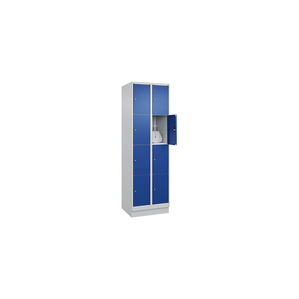 4066681683488 - Schließfachschrank Classic PLUS enzianblau lichtgrau 080020-204 S10003 8 Schließfächer 600 x 500 x 1850 cm 4066681683488 CP 4066681683488 - Schließfachschrank Classic PLUS enzianblau lichtgrau 080020-204 S10003 8 Schließfächer 600 x 500 x 1850 cm 4066681683488 CP