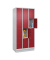 Schließfachschrank Classic PLUS lichtgrau, rubinrot 080020-304 S10001, 4 Schließfächer 90,0 x 50,0 x 185,0 cm