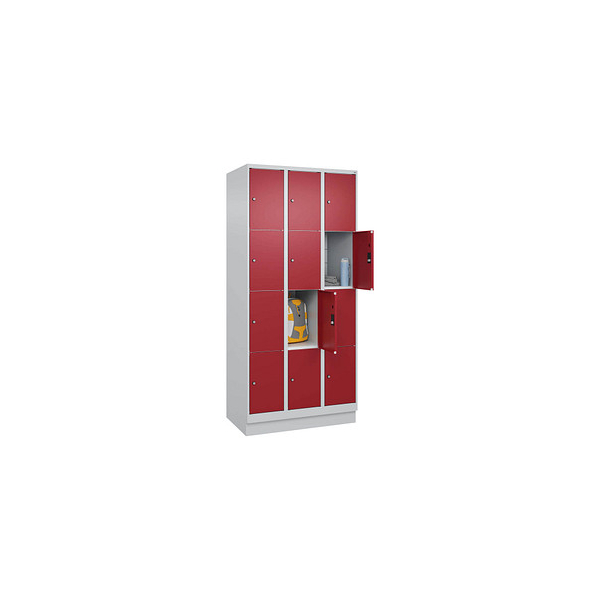 4066681684362 - Schließfachschrank Classic PLUS lichtgrau rubinrot 080020-304 S10001 4 Schließfächer 900 x 500 x 1850 cm 4066681684362 C+P- 4066681684362 - Schließfachschrank Classic PLUS lichtgrau rubinrot 080020-304 S10001 4 Schließfächer 900 x 500 x 1850 cm 4066681684362 C+P-