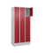 Schließfachschrank Classic PLUS lichtgrau, rubinrot 080020-304 S10001, 4 Schließfächer 90,0 x 50,0 x 185,0 cm