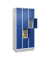 Schließfachschrank Classic PLUS enzianblau, lichtgrau 080020-304 S10003, 4 Schließfächer 90,0 x 50,0 x 185,0 cm