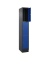 Schließfachschrank Classic PLUS enzianblau, schwarzgrau 080020-103 S10024, 3 Schließfächer 30,0 x 50,0 x 195,0 cm