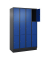 Schließfachschrank Classic PLUS enzianblau, schwarzgrau 080020-403 S10031, 12 Schließfächer 120,0 x 50,0 x 195,0 cm