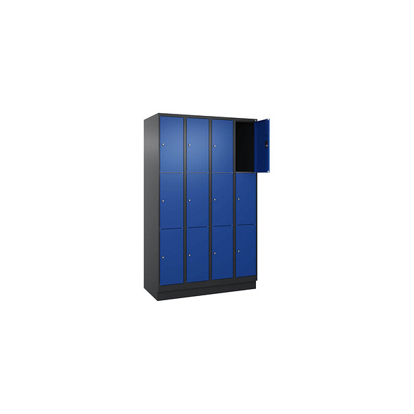 4068427433234 - Schließfachschrank Classic PLUS enzianblau schwarzgrau 080020-403 S10031 12 Schließfächer 1200 x 500 x 1950 cm 406842743323 4068427433234 - Schließfachschrank Classic PLUS enzianblau schwarzgrau 080020-403 S10031 12 Schließfächer 1200 x 500 x 1950 cm 406842743323