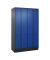 Schließfachschrank Classic PLUS enzianblau, schwarzgrau 080020-403 S10031, 12 Schließfächer 120,0 x 50,0 x 195,0 cm