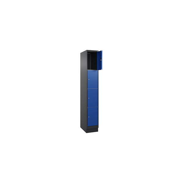 4068427433371 - Schließfachschrank Classic PLUS enzianblau schwarzgrau 080020-104 S10030 4 Schließfächer 300 x 500 x 1850 cm 4068427433371 4068427433371 - Schließfachschrank Classic PLUS enzianblau schwarzgrau 080020-104 S10030 4 Schließfächer 300 x 500 x 1850 cm 4068427433371