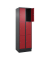 Schließfachschrank Classic PLUS rubinrot, schwarzgrau 080020-203 S10030, 6 Schließfächer 60,0 x 50,0 x 195,0 cm