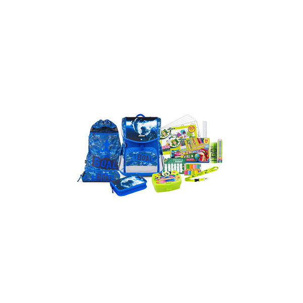 9014400344832 - Schulranzen-Set ERGONOMIC FLEXI Kunstfaser blau 9014400344832 JOLLY 9014400344832 - Schulranzen-Set ERGONOMIC FLEXI Kunstfaser blau 9014400344832 JOLLY