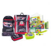 Schulranzen-Set Classic Formula Kunstfaser schwarzrot