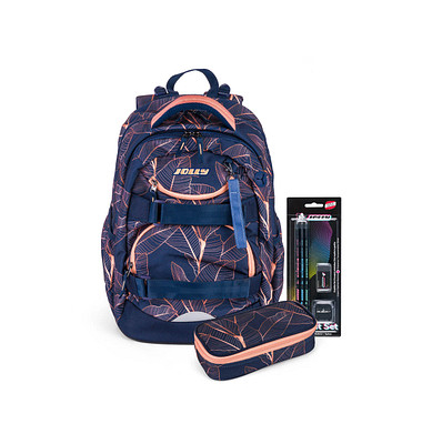 Schulrucksack Next Gen Kunstfaser blaurosa