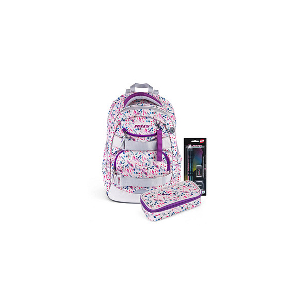 9014400345150 - Schulrucksack Next Gen Kunstfaser pink weiß 9014400345150 JOLLY 9014400345150 - Schulrucksack Next Gen Kunstfaser pink weiß 9014400345150 JOLLY