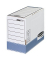 Archivbox Bankers Box 0027701, A4, weiß/blau, innen 15x31,5x26cm, Karton