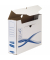 Archivbox Basic 4460102, A4, wei&szlig;/blau, Recyclingkarton