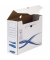 Archivbox Basic 4460202, A4, wei&szlig;/blau, Recyclingkarton