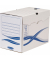 Archivbox Basic 4460402, wei&szlig;/blau, Recyclingkarton
