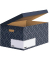 Archivbox Bankers Box Décor Serie 4483601, mitternachtsblau/weiß, innen 36,5x29,3x56,8cm, Karton