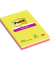 Haftnotizen 5845SSEU, Super Sticky Notes, 125x200mm, farbig sortiert (gr&uuml;n/pink), liniert, rechteckig