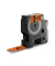 Rhino Vinyl-Schriftband 18436 19mm x 5,5m schwarz/orange flexibel selbstklebend