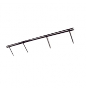 Bindestrips VeloBind 9741636, 4-K&auml;mme-Stripbindung, 4 K&auml;mme auf A4, blau, 45mm