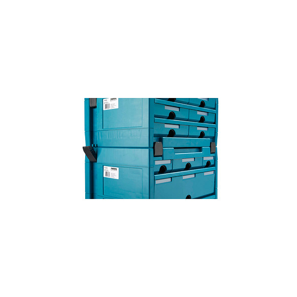 Makita Werkzeugkoffer MAKSTOR 3.4 P-84311 blau 295x215x395mm leer  