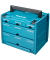 Werkzeugkoffer MAKSTOR 4.5 P-84349 blau 295x320x395mm leer