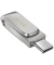 USB-Stick Ultra Dual Drive Luxe SDDDC4-064G-G46, silber, 64 GB