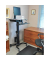 Computertisch WorkFit-C Single LD, höhenverstellbar 100,1-163,6cm (H), 61x58cm (BxT), rechteckig, grau / grau/schwarz