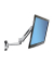 Monitor-Wandhalterung 25,4 cm (10) - 106,7 cm (42) Neigbar+Schwenkbar, Rotierbar Ergotron LX Sit-Stand Wall