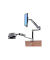 LX Sitz-Steh-Tischmontage-LCD-Arm Monitor-Halterung silber