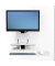 StyleView Vertical Lift Behandlungszimmer Monitor-Maus-Tastatur-Halterung weiß 61-080-062